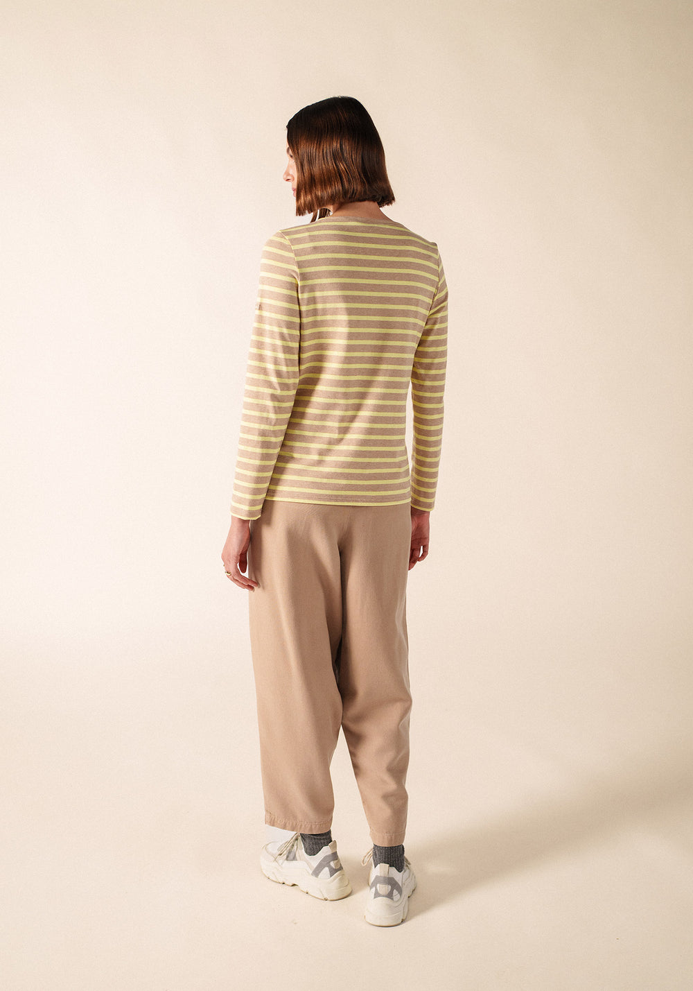 Camisa bretona Minquidame (BEIGE CHINE/AUBE)