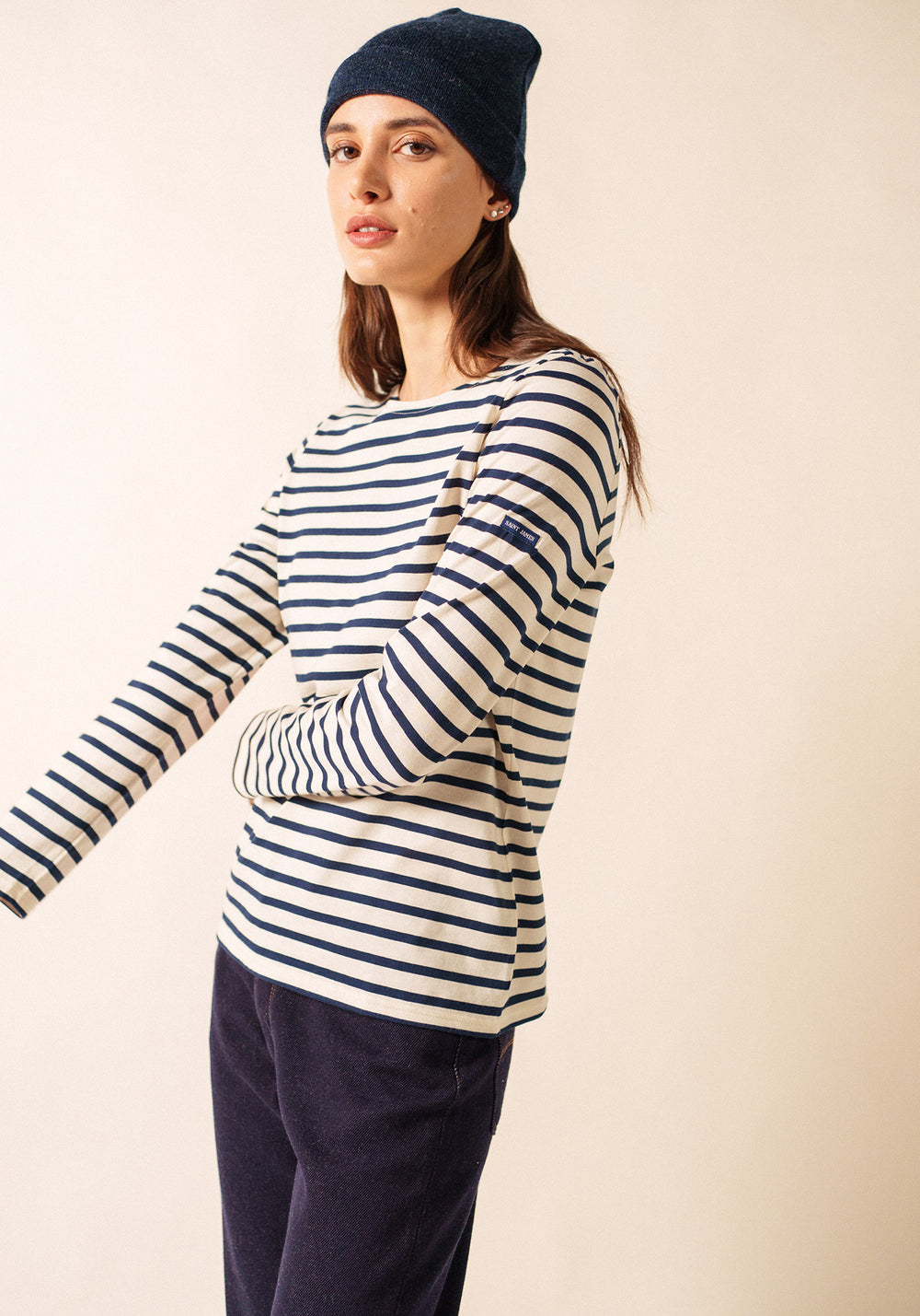 Minquidame Breton shirt (ECRU/MARINE)