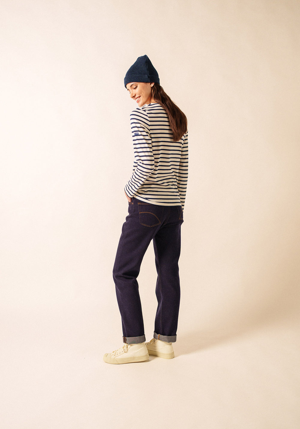 Minquidame Breton shirt (ECRU/MARINE)