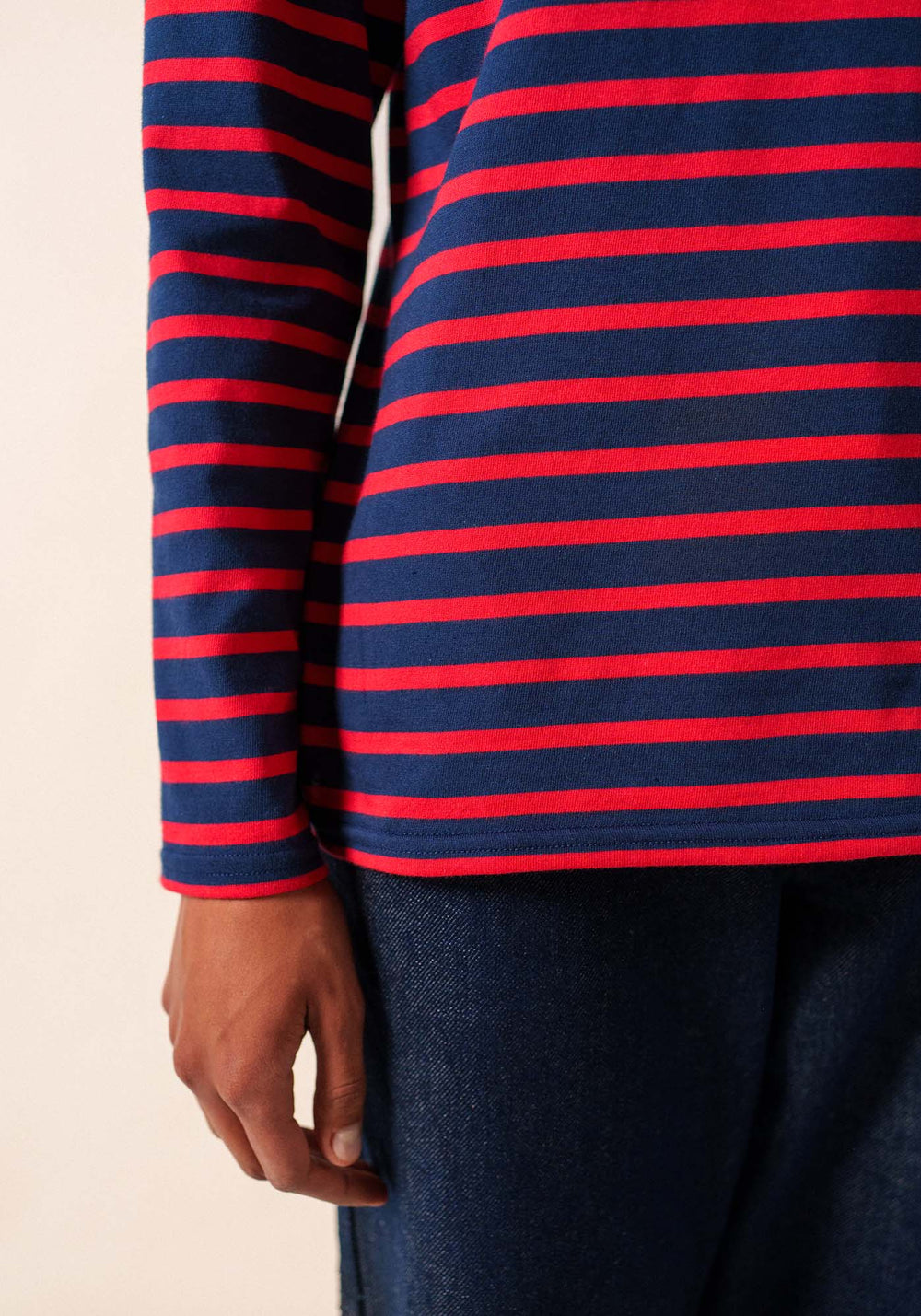 Minquidame Breton shirt (MARINE/TULIPE)