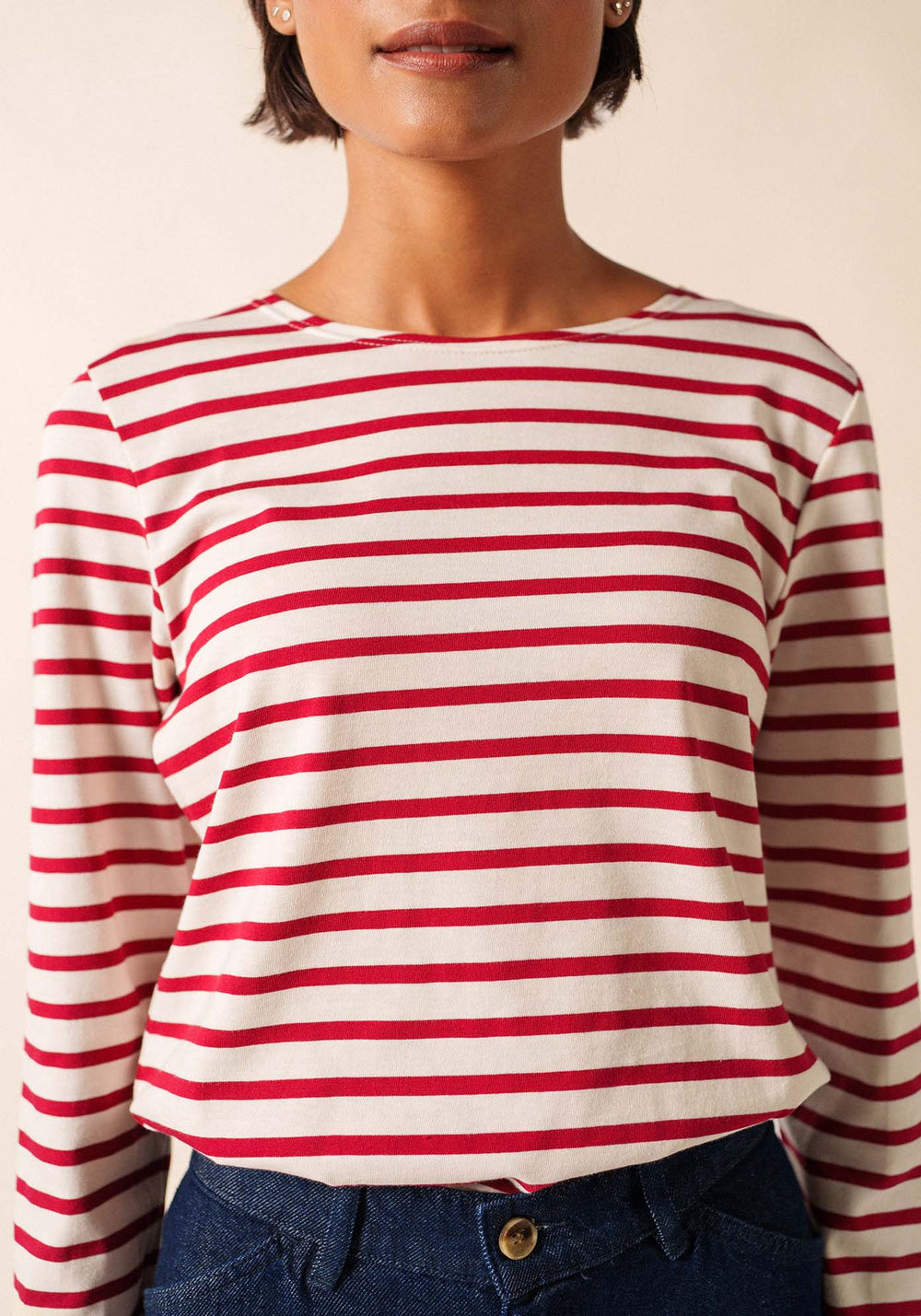 Camisa bretona Minquidame (ECRU/PERSAN)