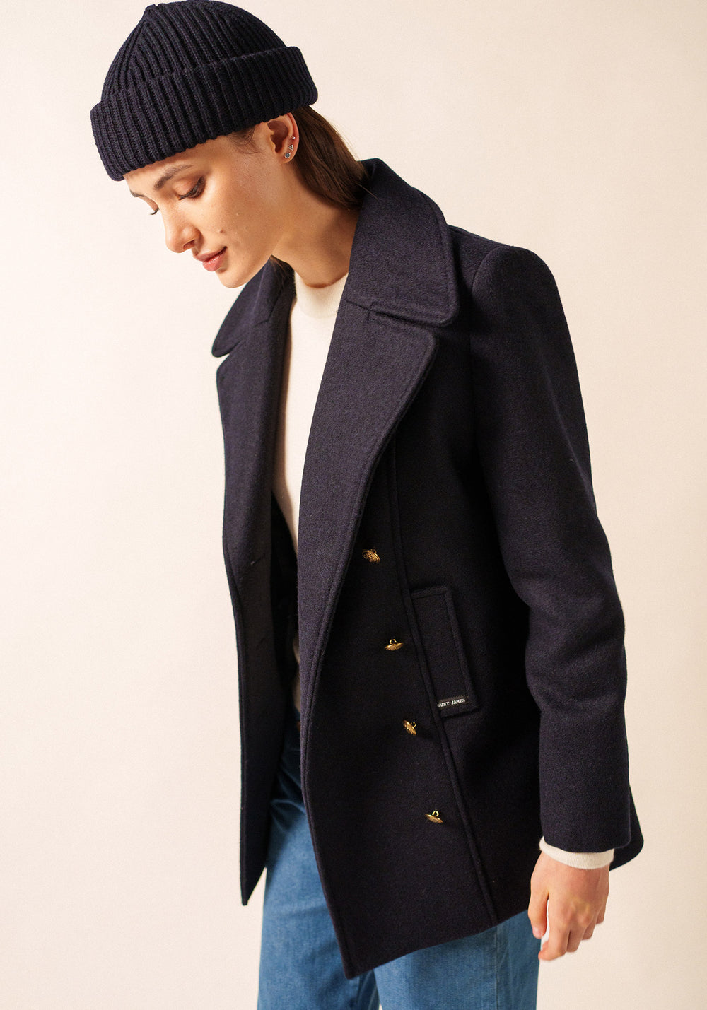 Miki Maille beanie (NAVY)