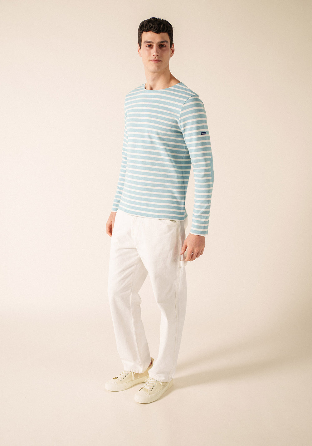 Camisa bretona con parches Méridien (NUANCE/NEIGE/NUANCE)