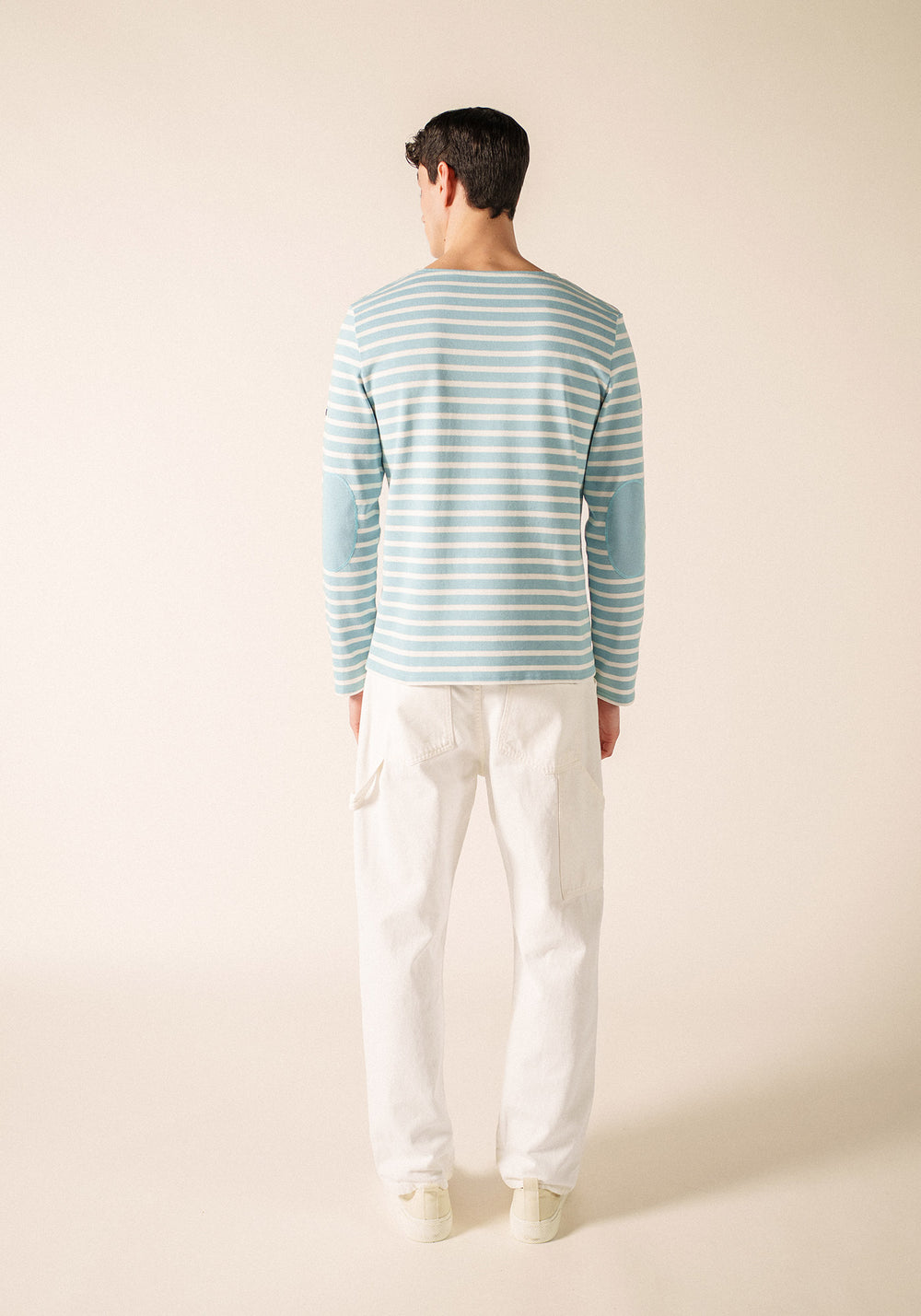 Camisa bretona con parches Méridien (NUANCE/NEIGE/NUANCE)