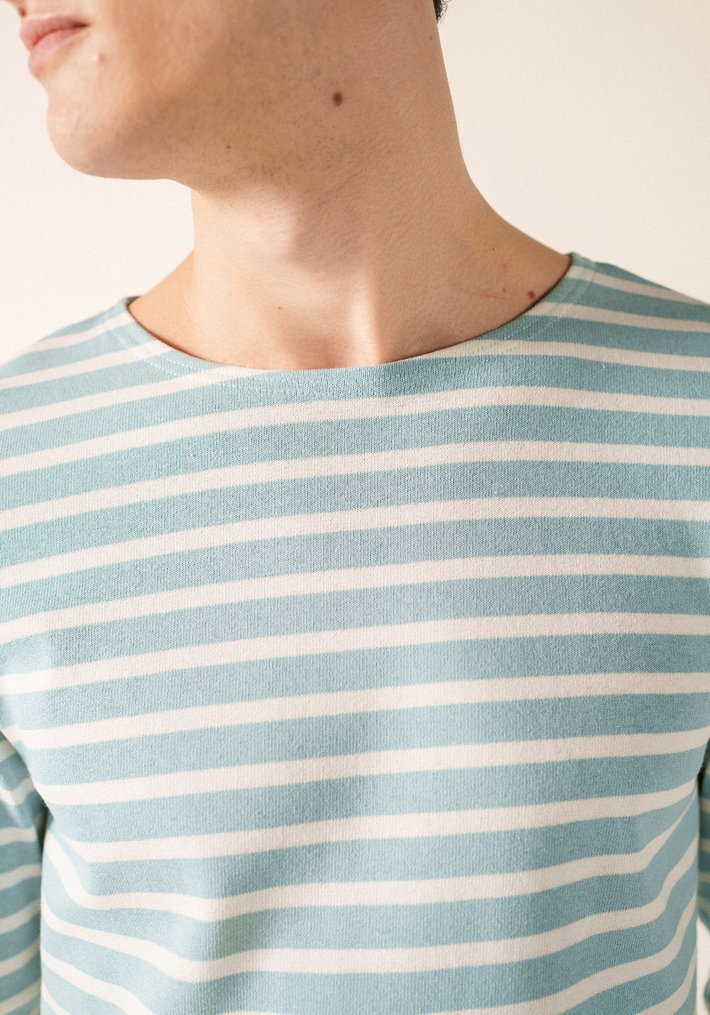 Camisa bretona con parches Méridien (NUANCE/NEIGE/NUANCE)