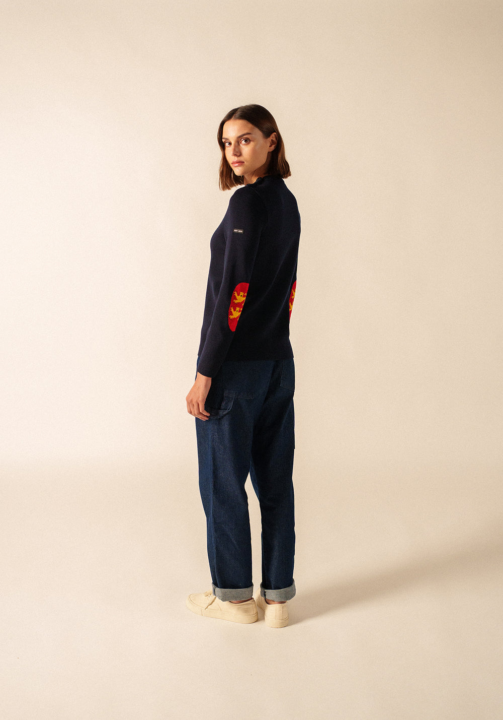 Brégançon Normandie jumper (NAVY/MULTICO)