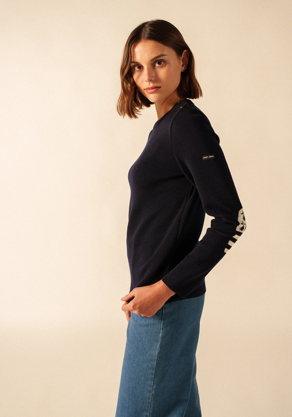 Brégançon Bretagne jumper (NAVY/MULTICO)
