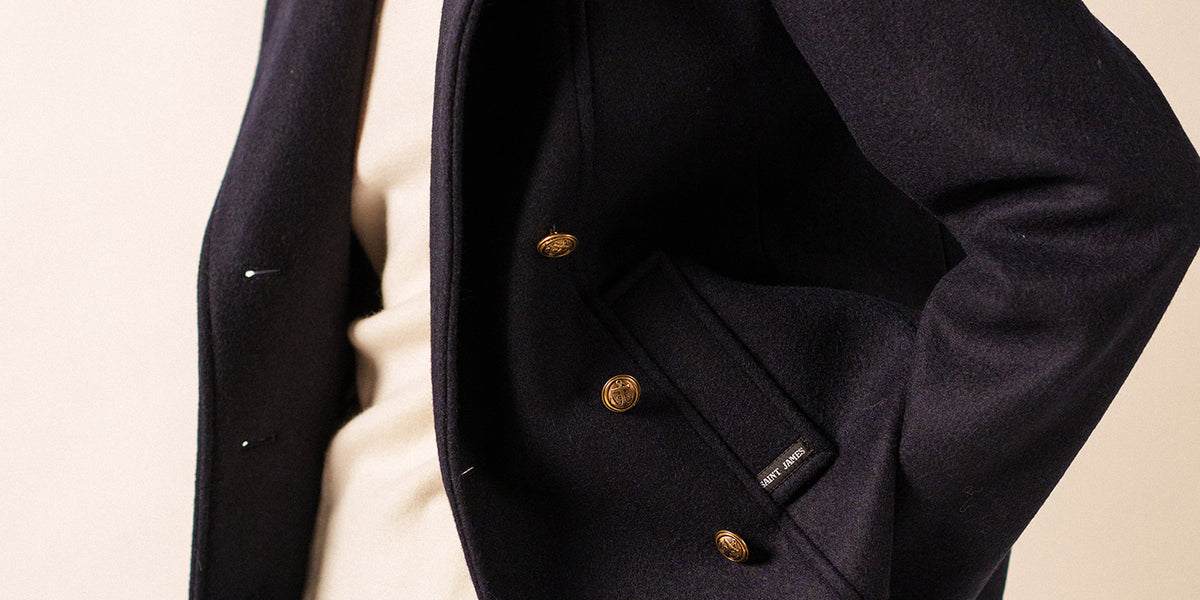 Voilure authentic peacoat in wool | SAINT JAMES Official