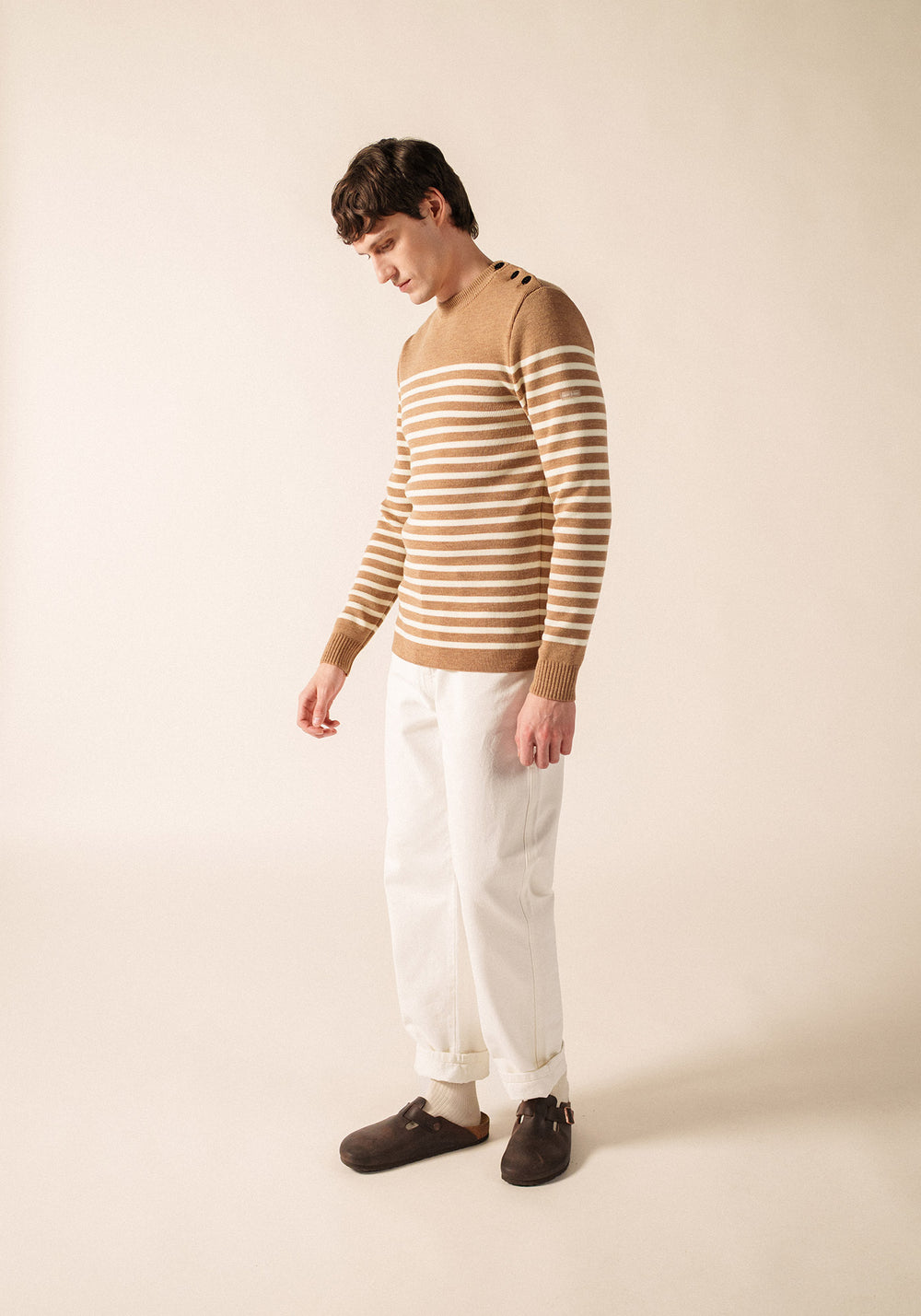 Rochefort sailor jumper (BEIGE FONCE/ECUME)