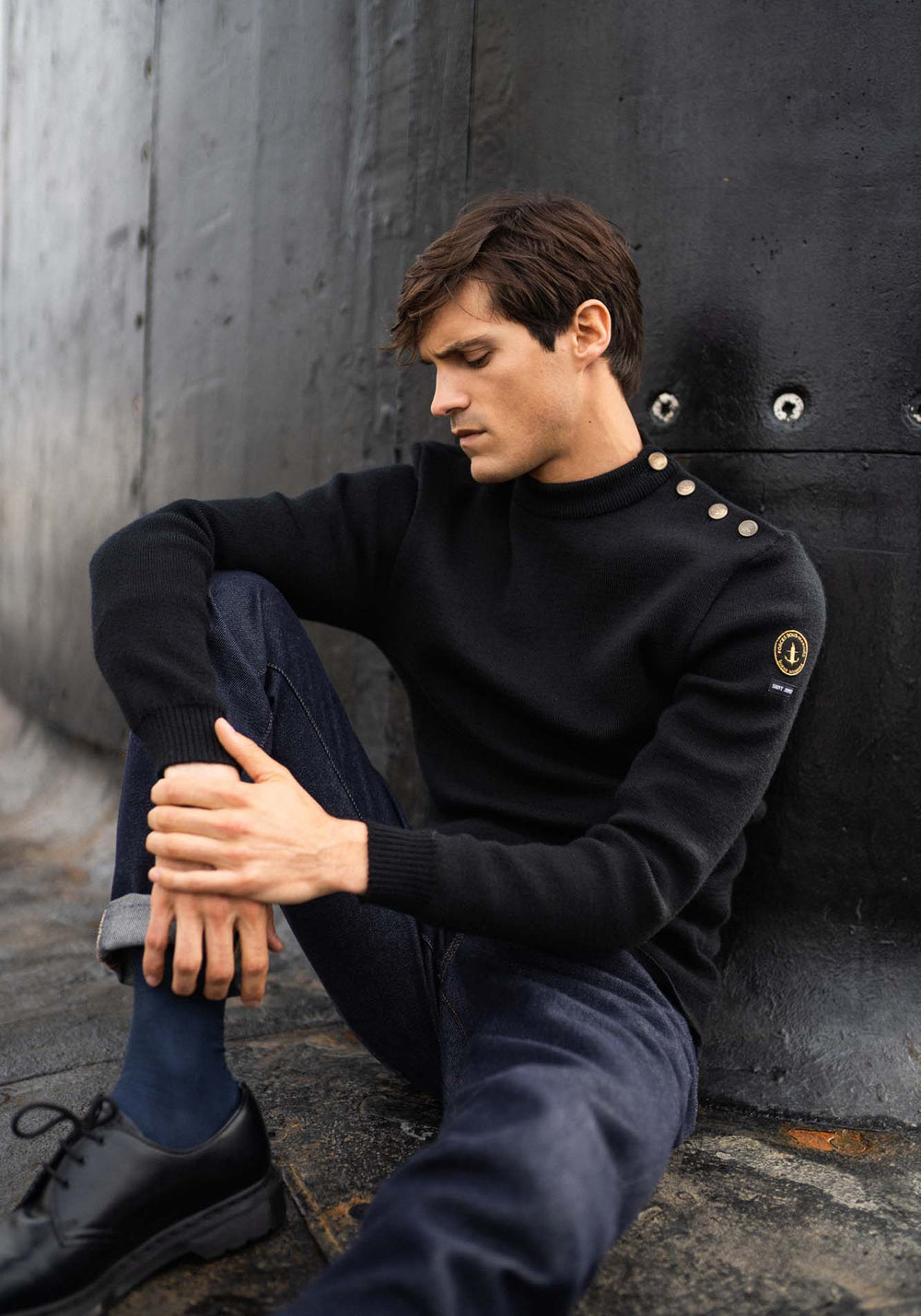 Compas sailor jumper x Marine nationale (NOIR)
