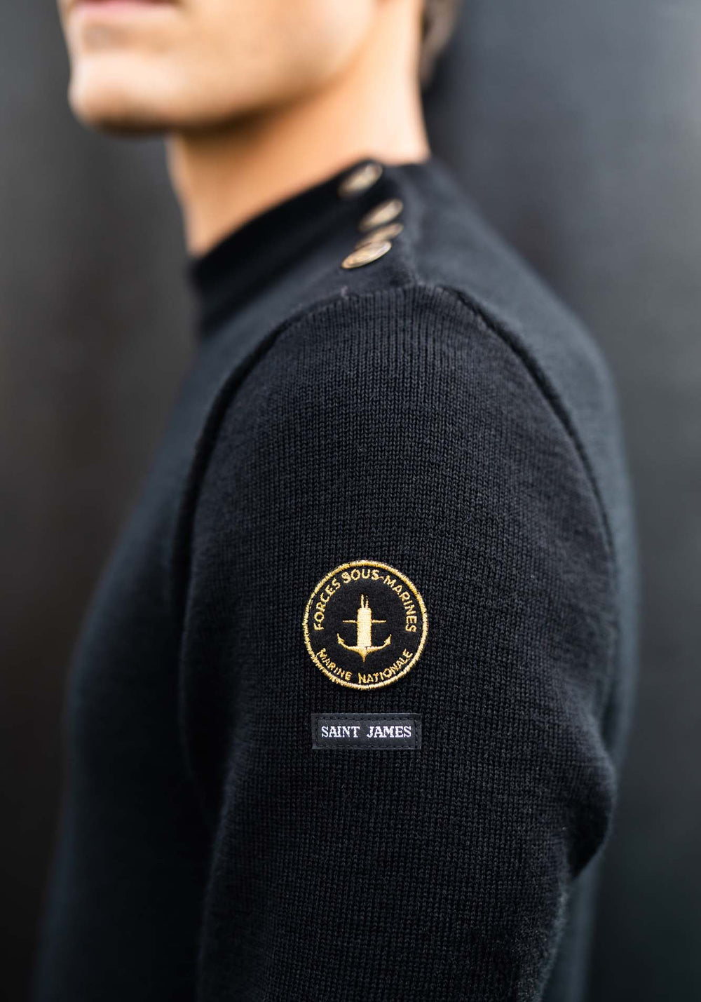 Compas sailor jumper x Marine nationale (NOIR)