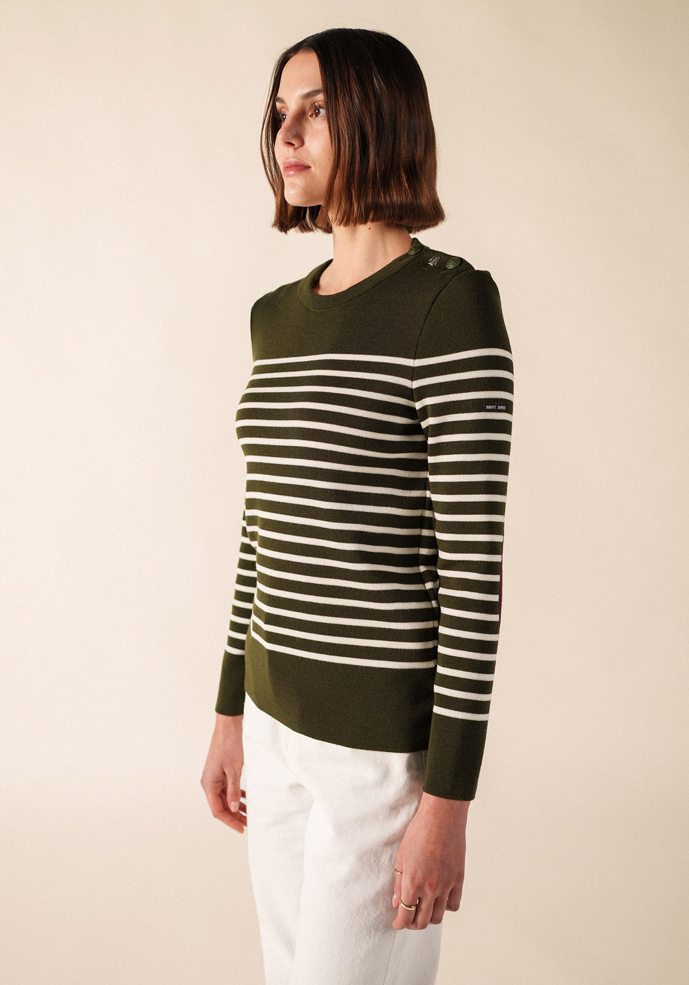 Jersey de marinero Brégançon Pop (LAND/BLANC/TWEED)