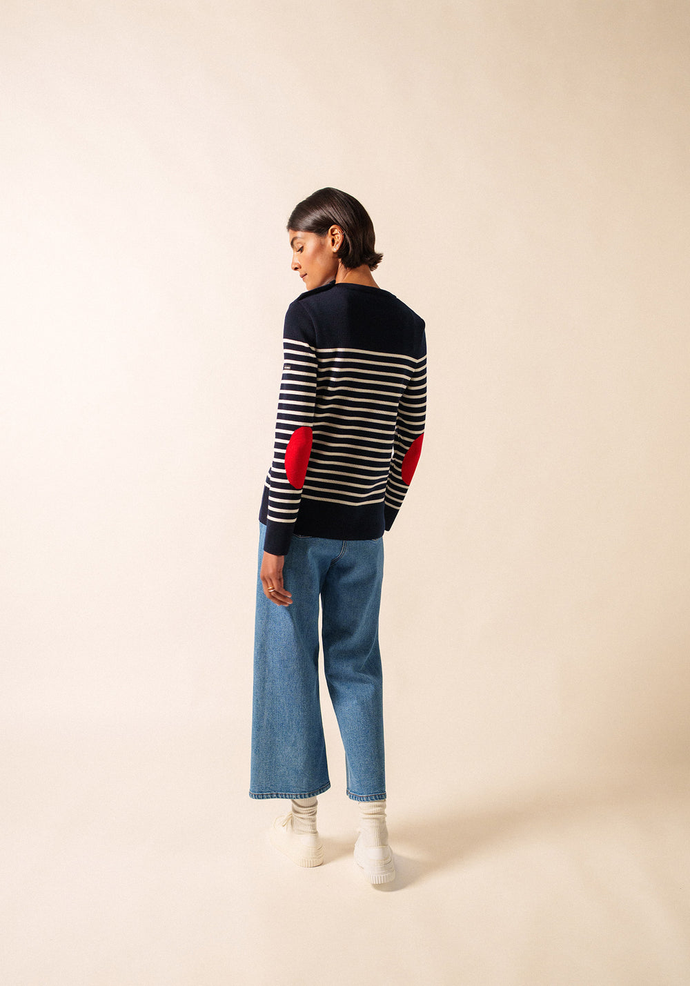Brégançon Pop sailor jumper (NAVY/BLANC/TULIPE)