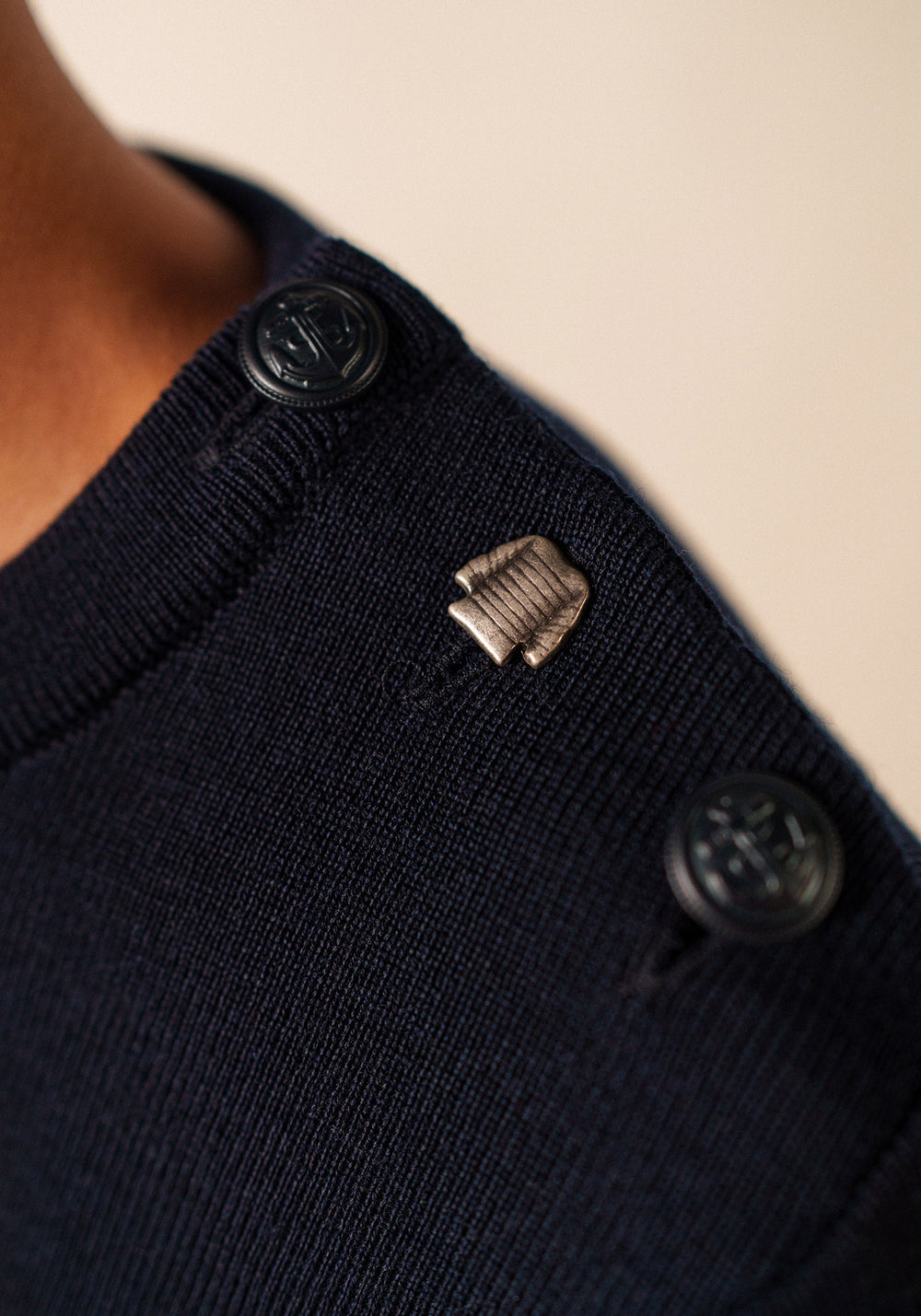 Brégançon Pop sailor jumper (NAVY/BLANC/TULIPE)