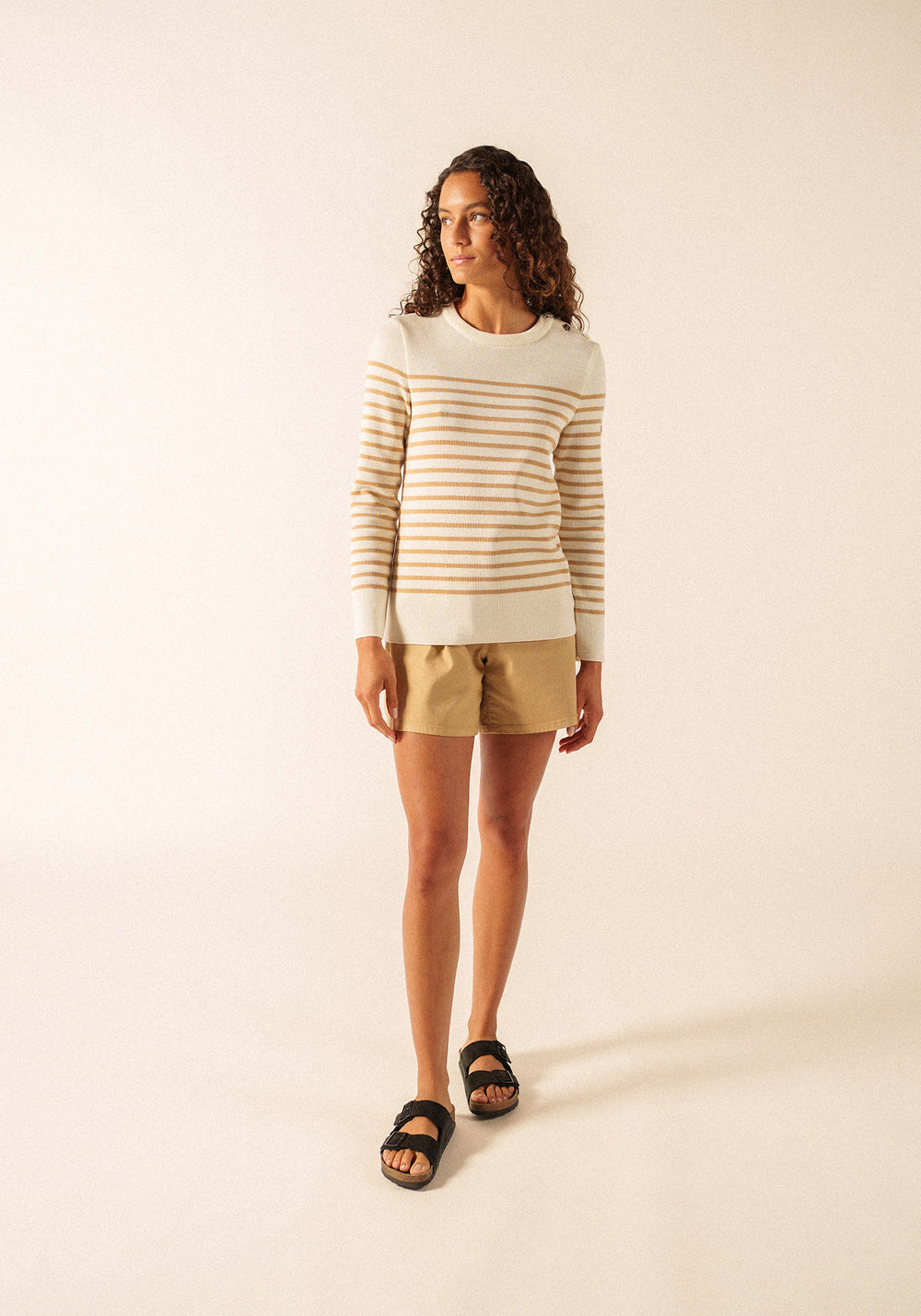 Jersey marinero Brégançon Pop (BLANCO/TOILE/ARGILE)