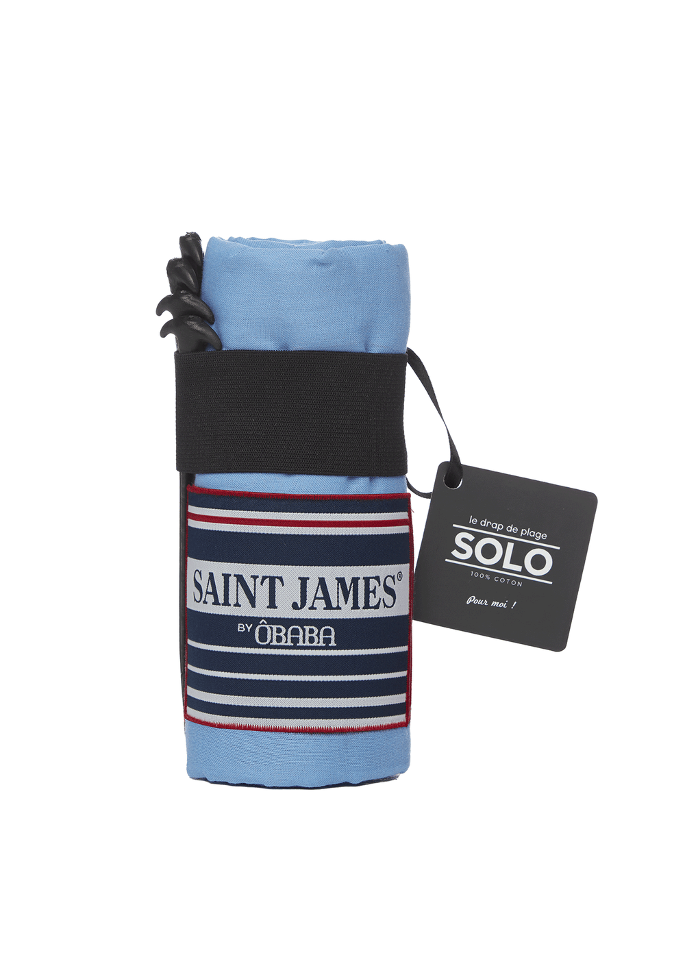 Toalla de playa en voile de algodón - SAINT JAMES x Obaba (OXYGENE)