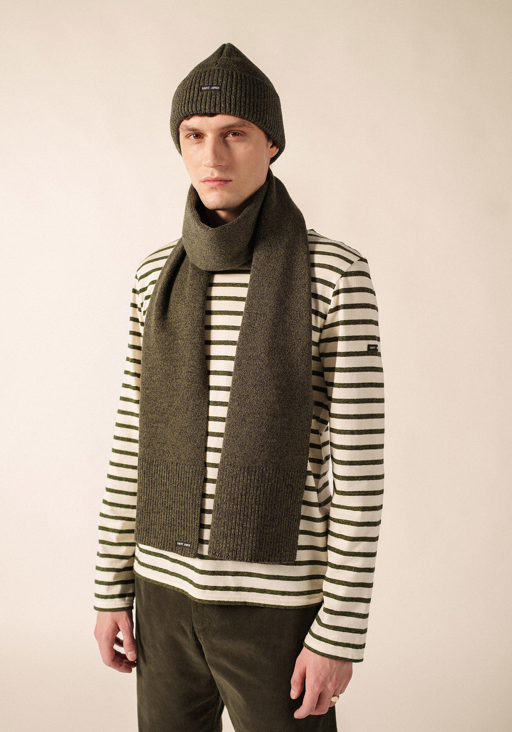 Bréauté scarf (GRIS/FOUGERE)