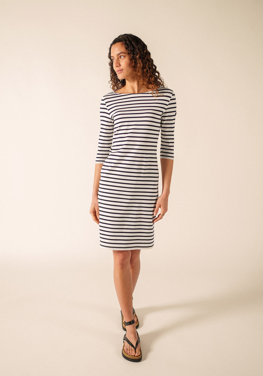 Propriano dress (NEIGE/NAVY)