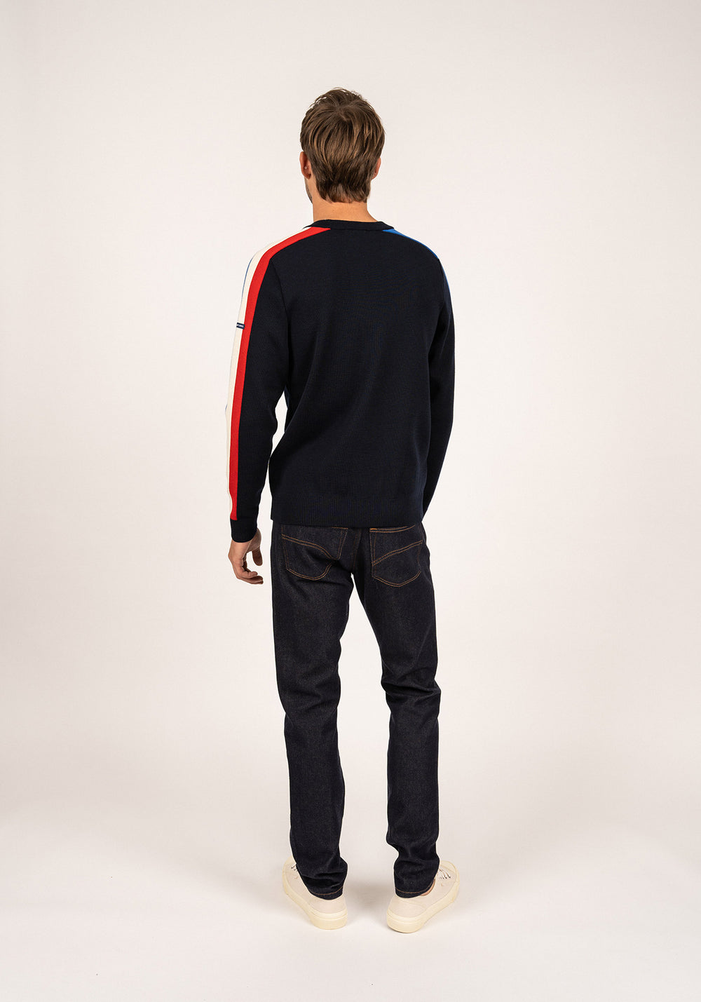 Raglan jumper x l'Elysée (NAVY/GITANE/ECUME/TULIPE)