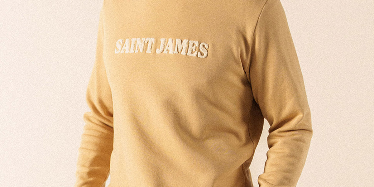 Solal sweatshirt embroidered, in cotton fleece | SAINT JAMES 