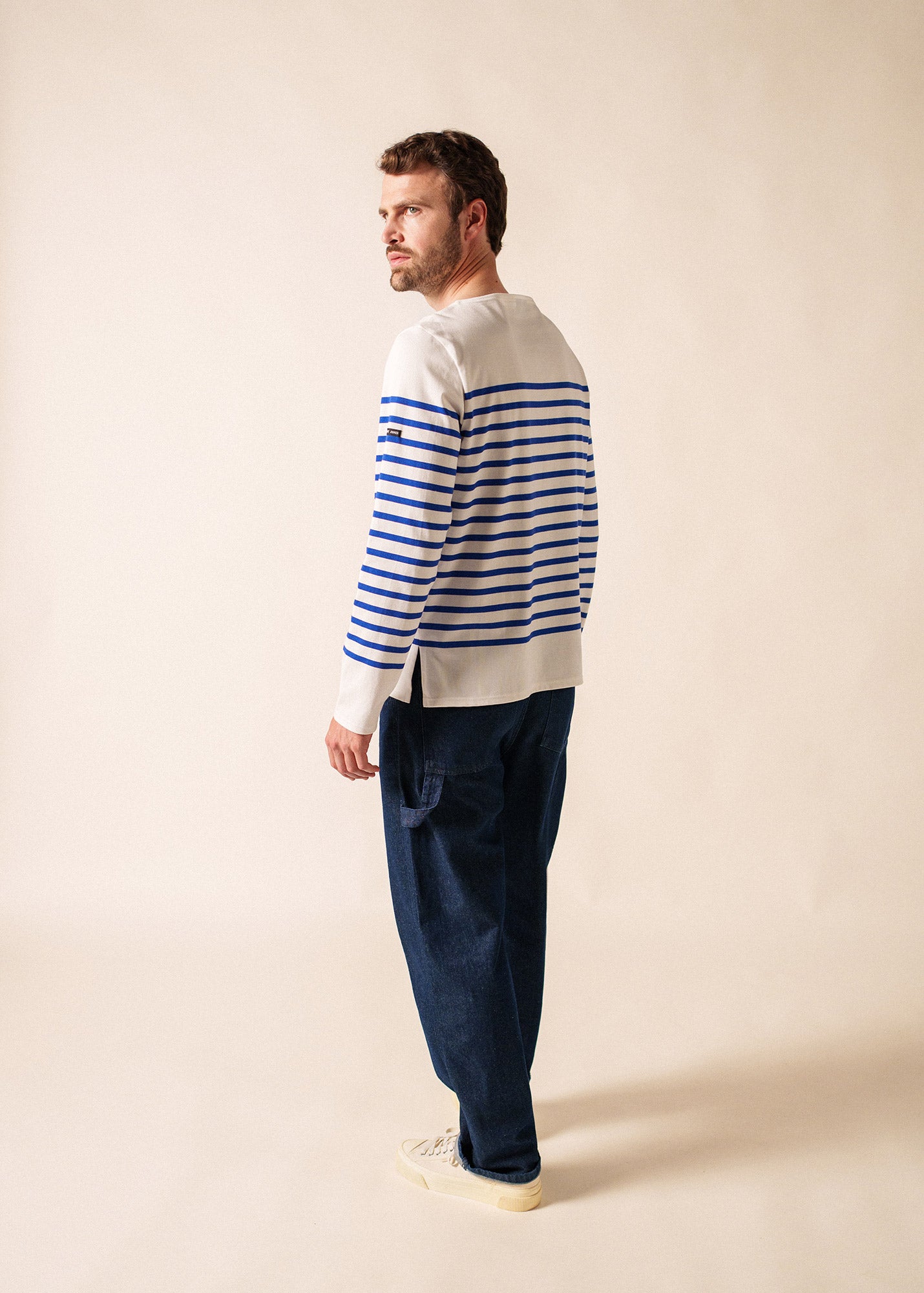 Naval authentic striped sailor shirt in combed cotton | SAINT