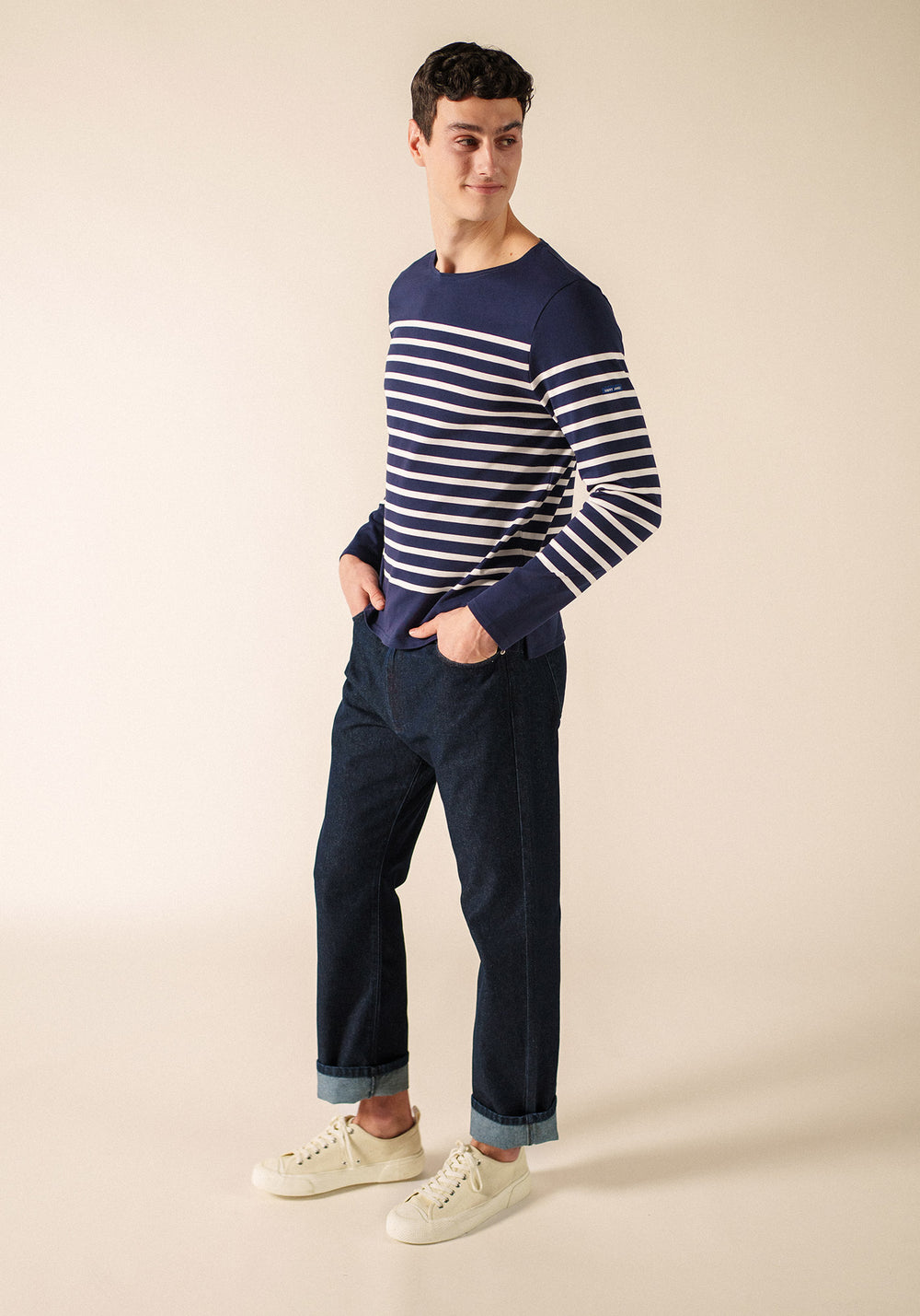 Camisa marinera (MARINE/NEIGE)