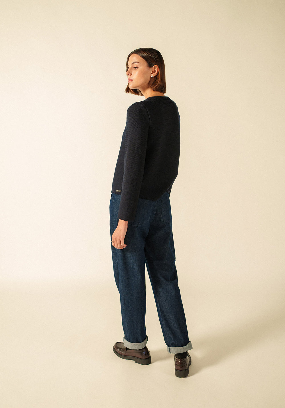 Adrets Réédit cardigan (NAVY)