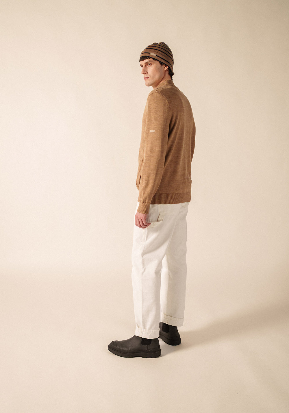 Colorado cardigan (BEIGE FONCE/BEIGE)