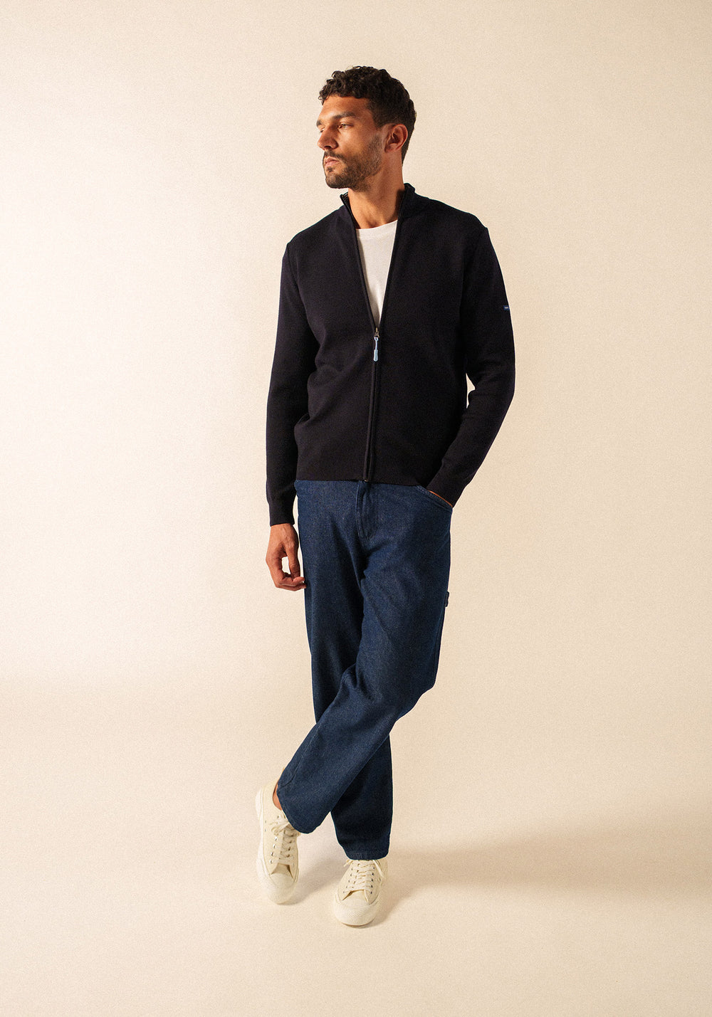 Creggan cardigan (NAVY/NUANCE)