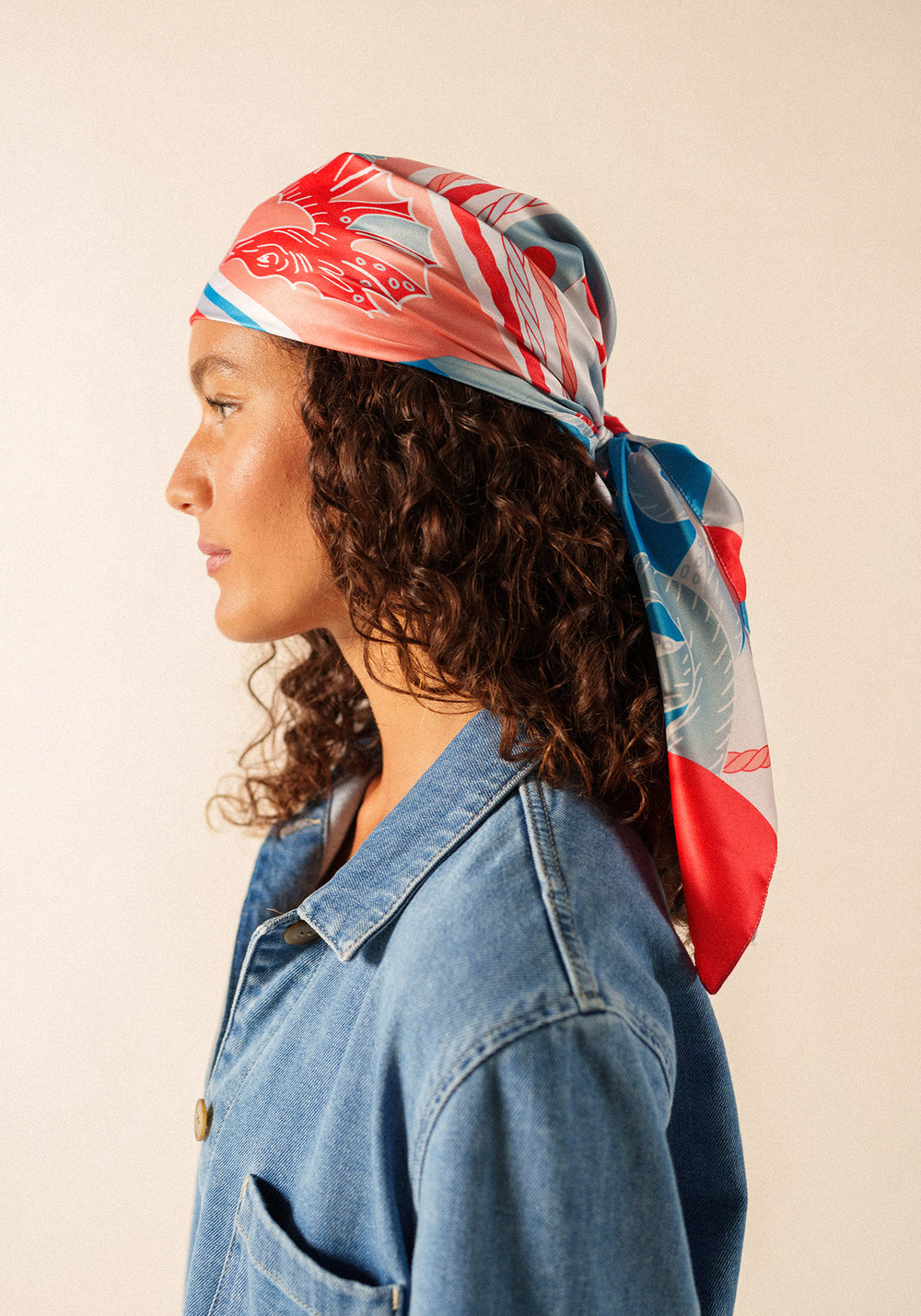 Pañuelo cuadrado Fond Marin (PLAY)