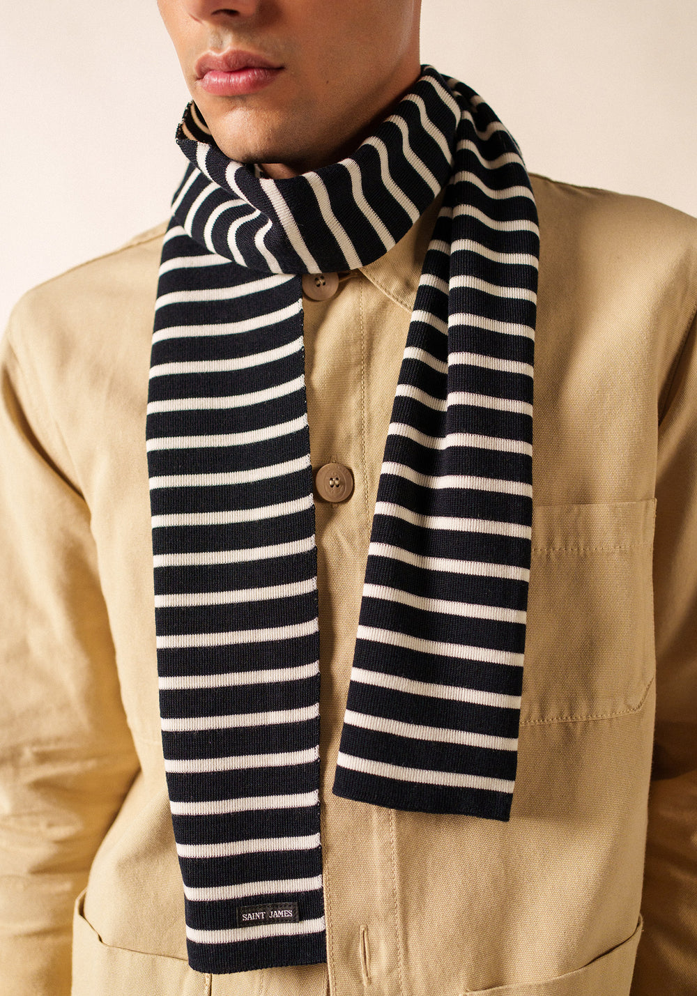 Duguay scarf (NAVY/ECUME)