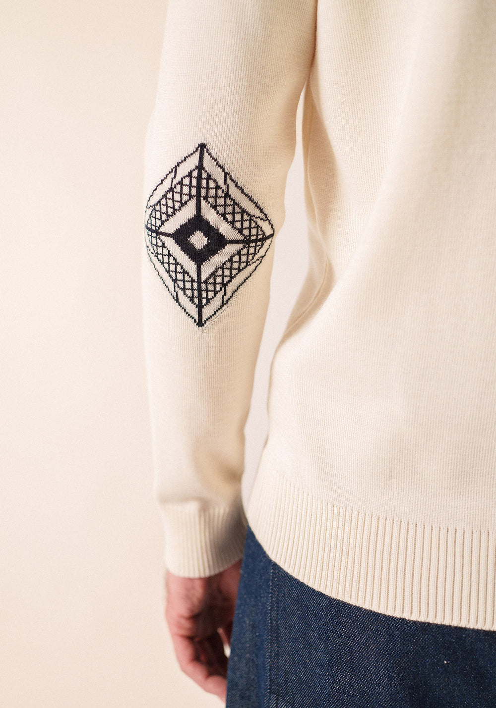 Mondiovision jumper x La tour Eiffel (BLANC/NAVY)