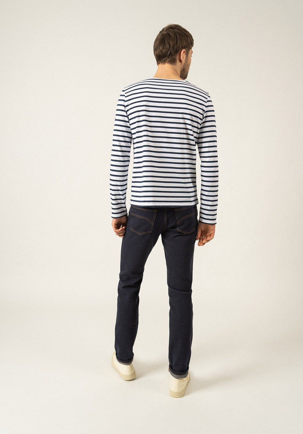 Minquiers Breton shirt x La Tour Eiffel (NEIGE/MARINE)
