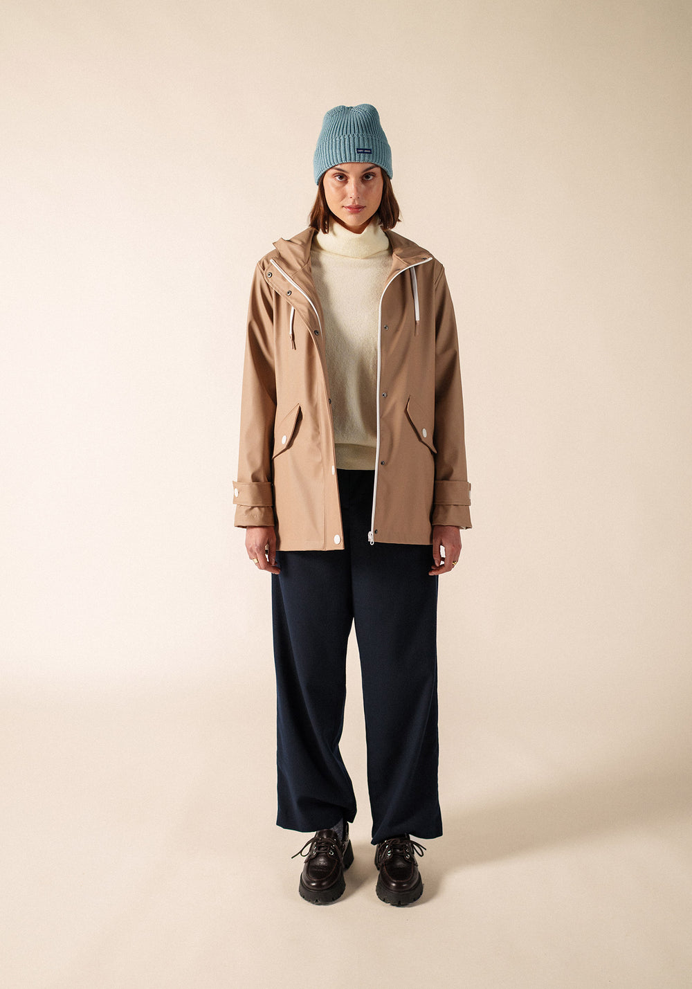 Ste Gaia raincoat (BEIGE FONCE)