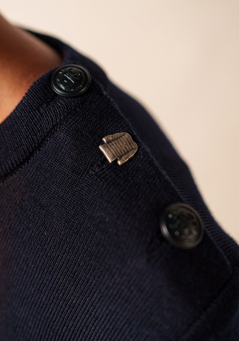 Brégançon sailor jumper (NAVY/ECUME)