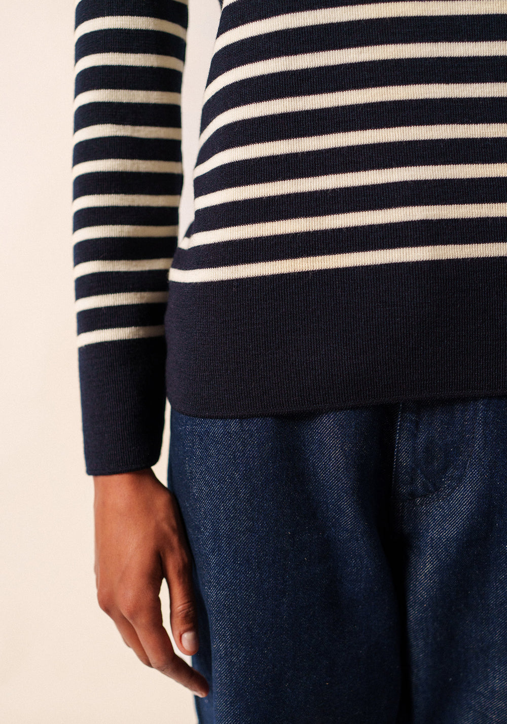 Brégançon sailor jumper (NAVY/ECUME)