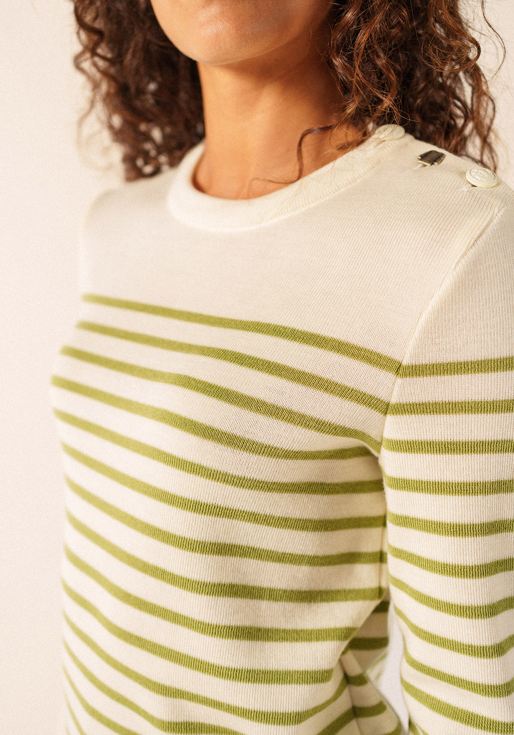 Brégançon sailor jumper (BLANC/OIL)