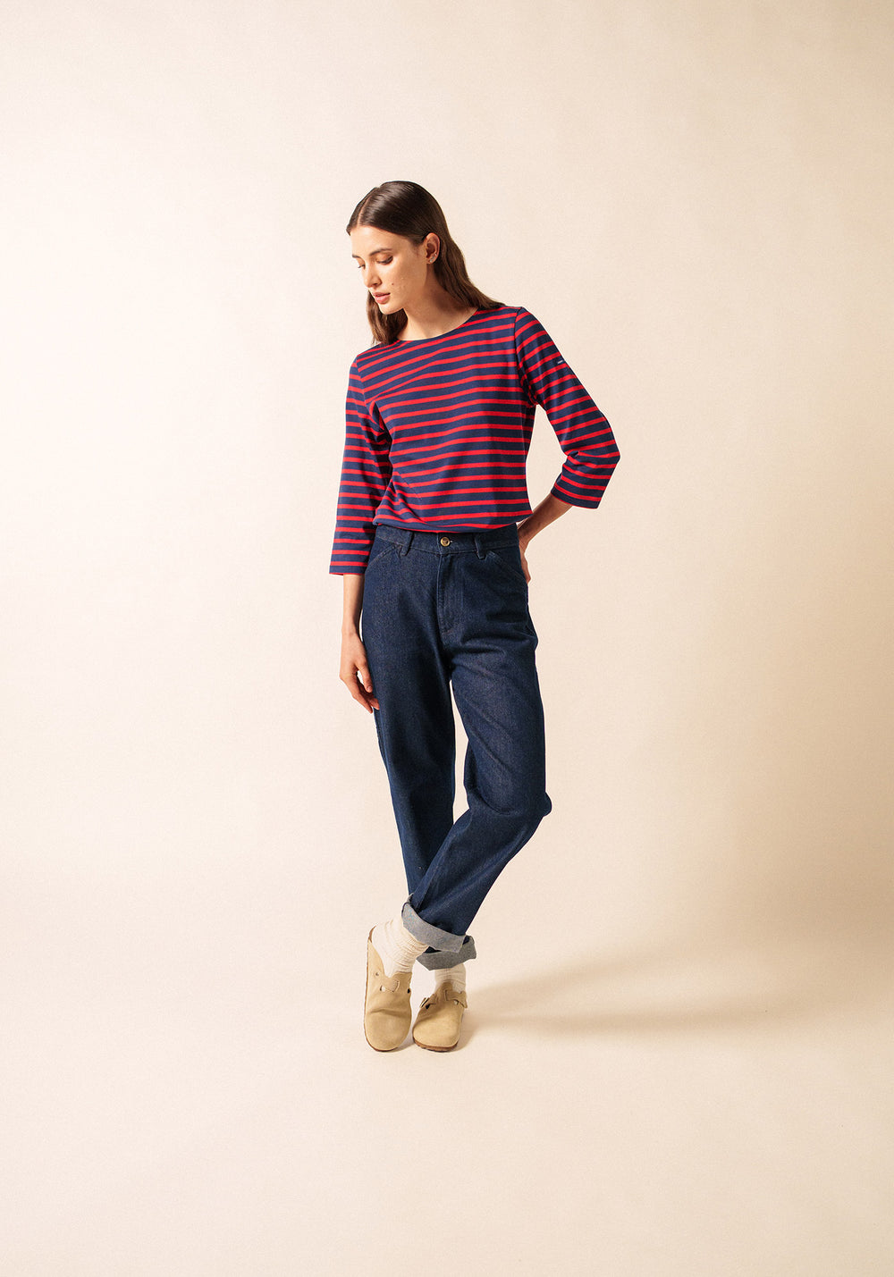 Galathée Breton shirt (MARINE/TULIPE)