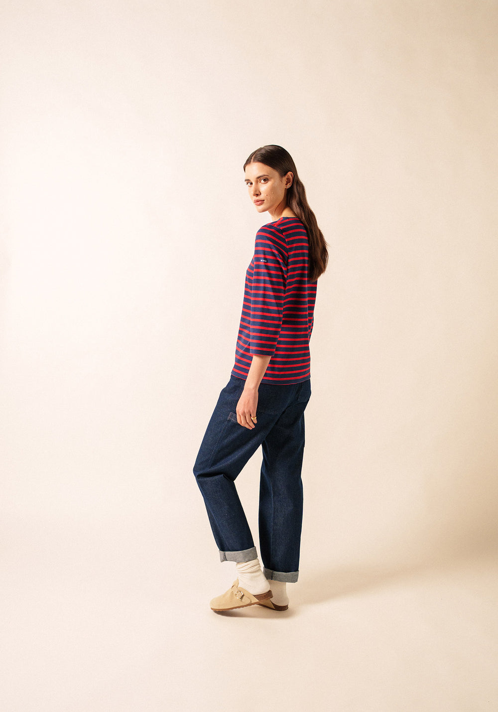 Galathée Breton shirt (MARINE/TULIPE)