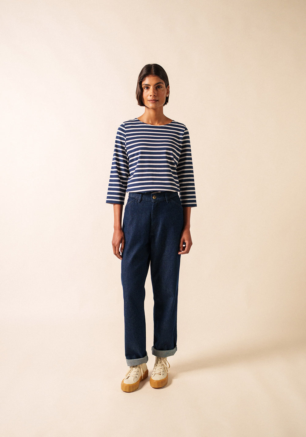 Galathée Breton shirt (MARINE/NEIGE)