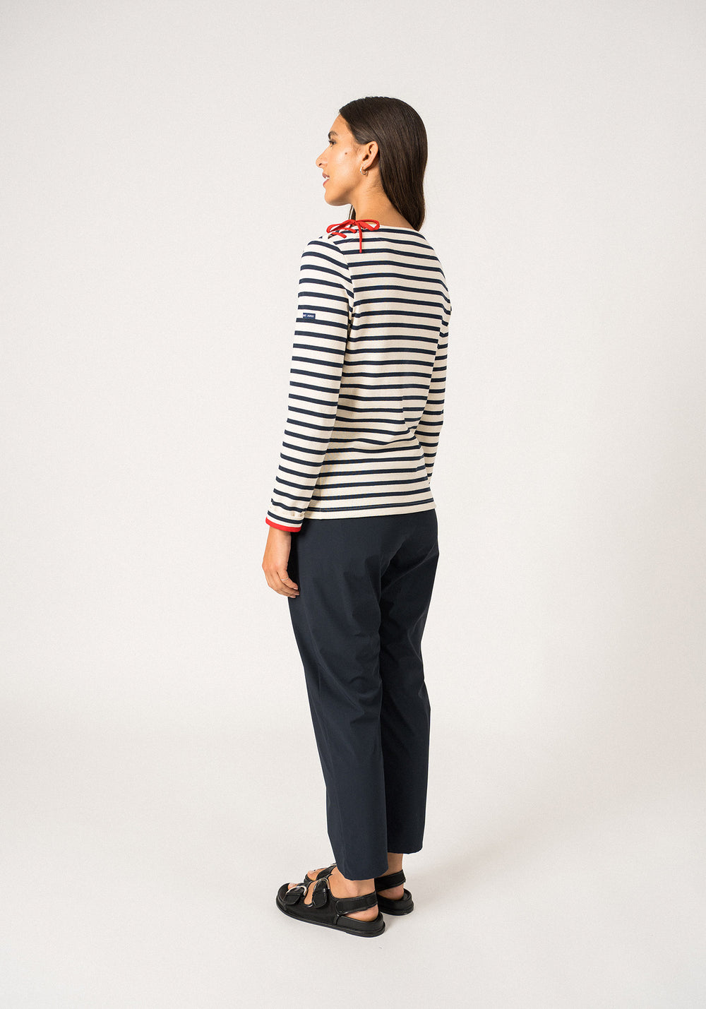 Cavalaire Breton shirt (ECRU/MARINE/TULIPE)