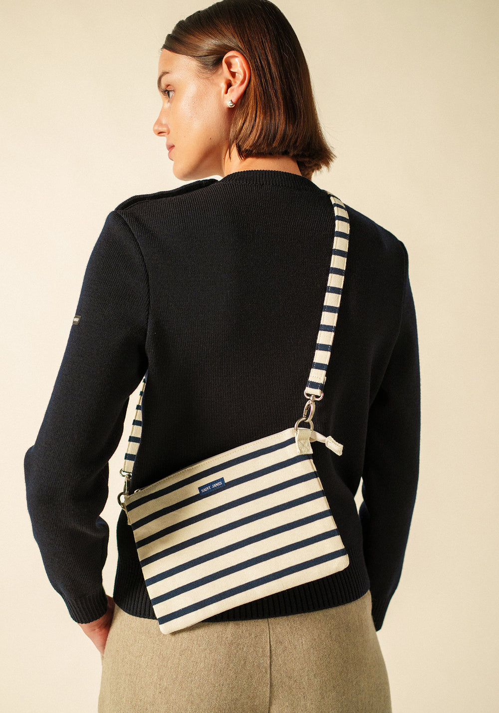 Méridien pouch (ECRU/MARINE)