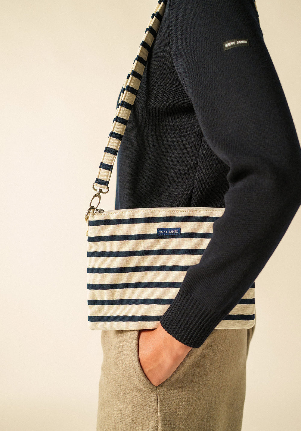 Méridien pouch (ECRU/MARINE)