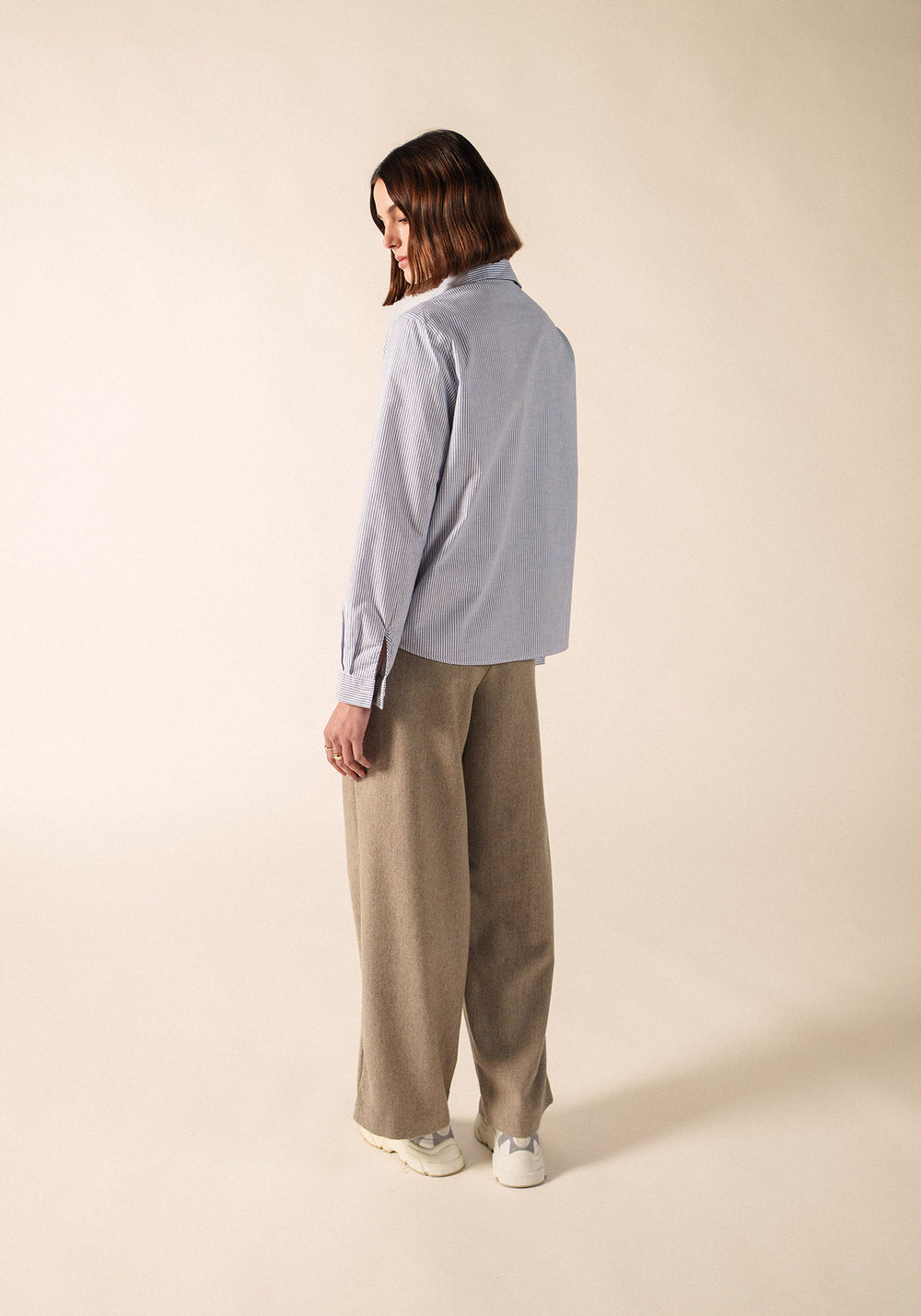 Léna shirt (BLANC/BLEU)