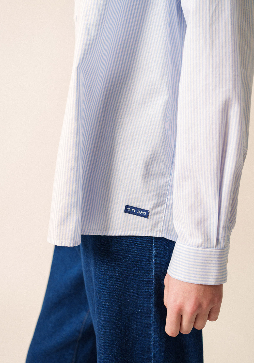 Léna shirt (BLANC/CIEL)