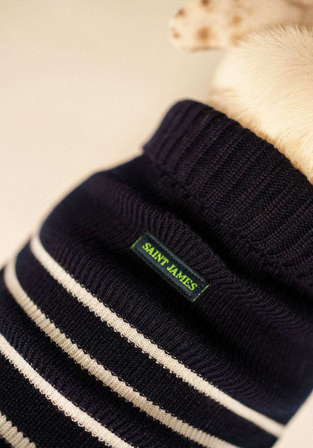 Glow-In-The-Dark Toutoupull - in wool (NAVY/PHOSPHORESCENT)