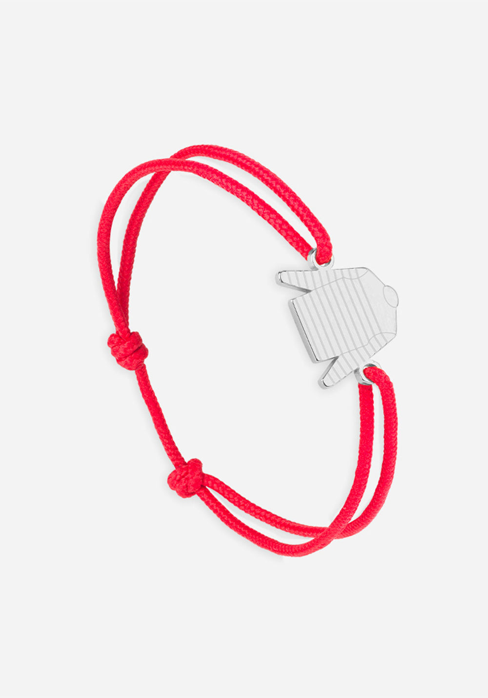 Breton shirt bracelet x Le Vent à la Française (ARGENT/ROUGE)