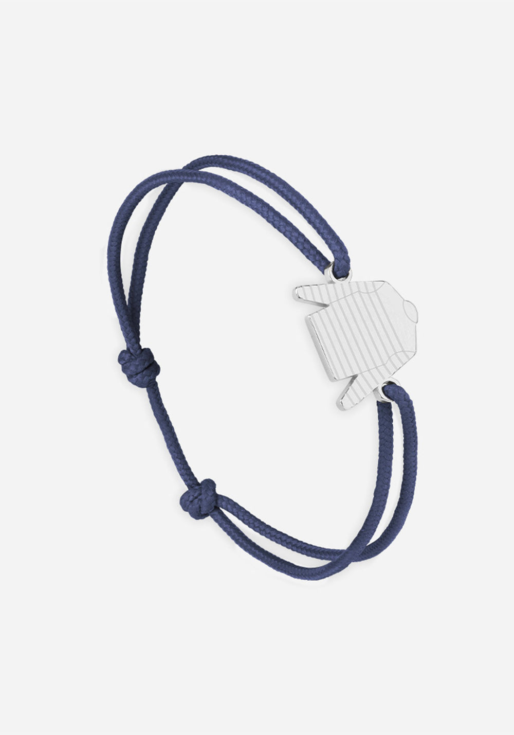 Breton shirt bracelet x Le Vent à la Française (ARGENT/MARINE)