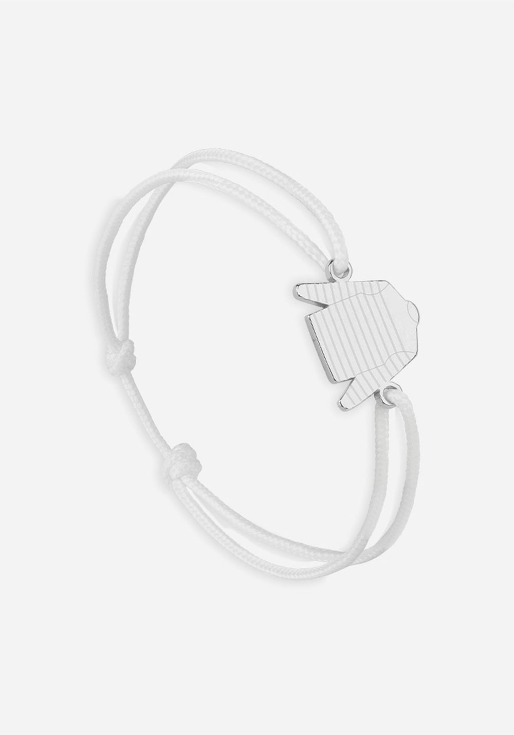 Breton shirt bracelet x Le Vent à la Française (ARGENT/BLANC)