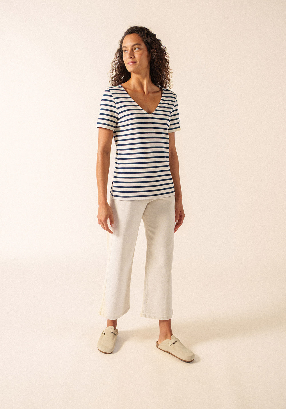 Agon T-shirt (ECRU/MARINE)